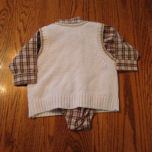 Size 0-3 months U.S. Polo Assn. Matching set shirt vest - Picture 7 of 16
